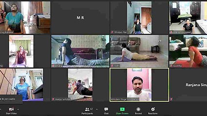 Online yoga classes